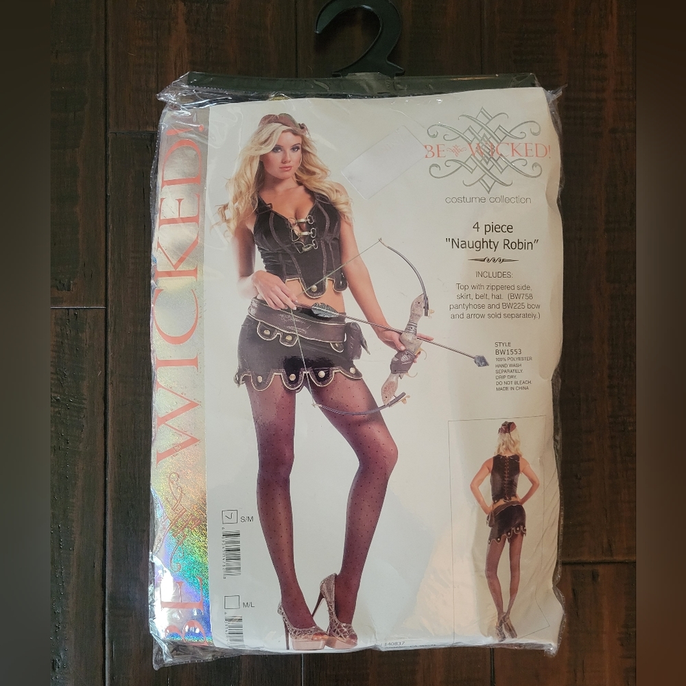 Be Wicked Naughty Robin Costume sz S/M